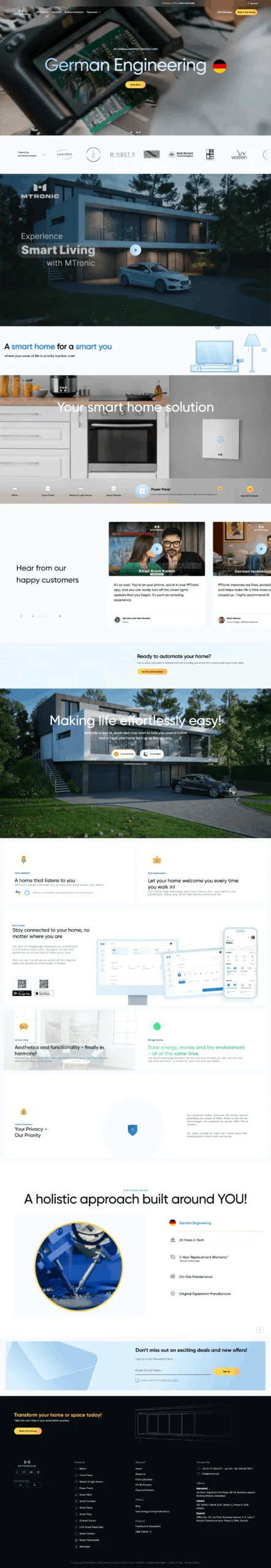 Image showing user interface of a NextJs based marketing website